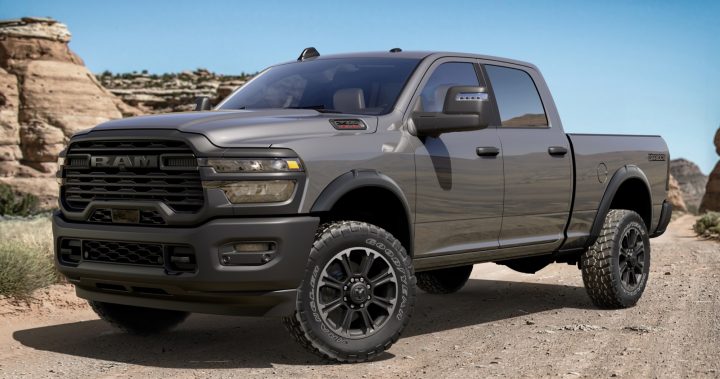 2026 Ram HD Warlock front three quarter angle.