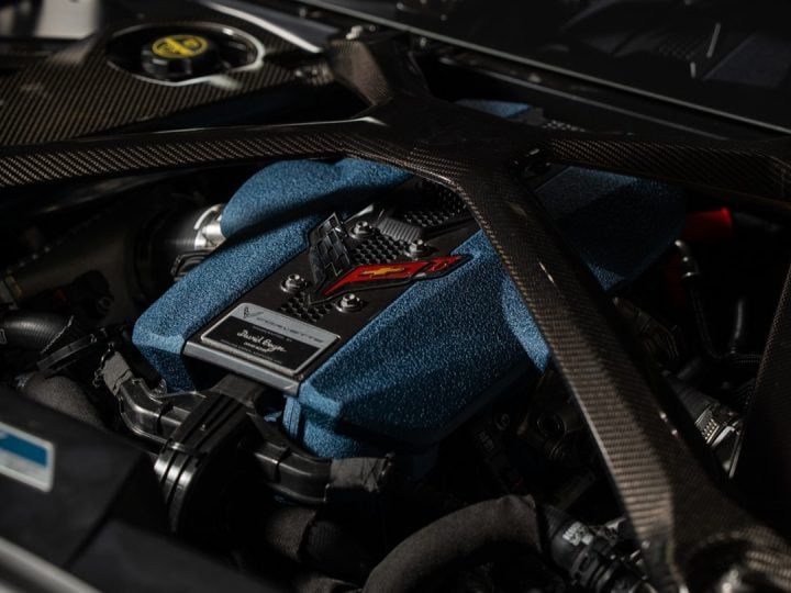 2025 Chevy Corvette ZR1 engine bay.