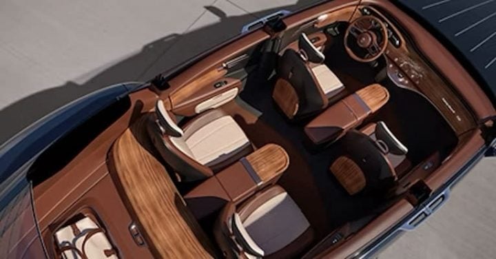 Dacora interior top-down view.