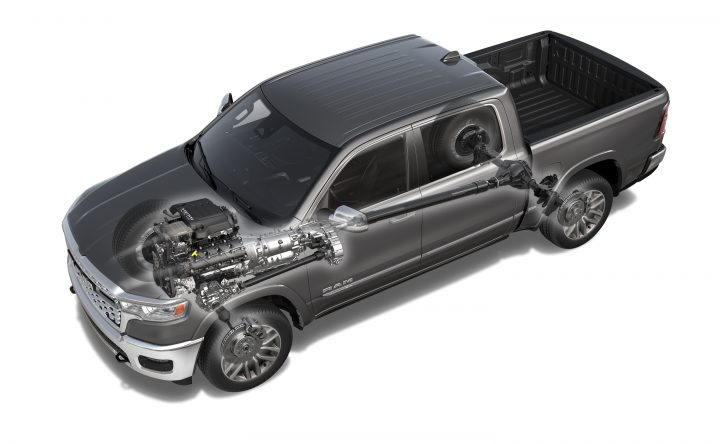 2026 Ram 1500 5.7-liter HEMI V-8 with eTorque.