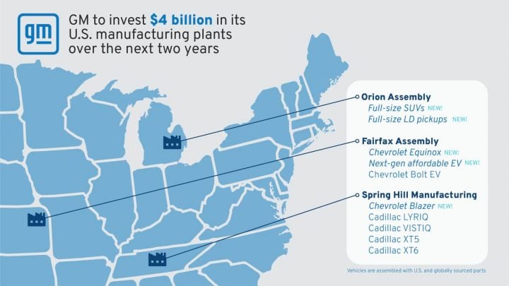 GM investment map.