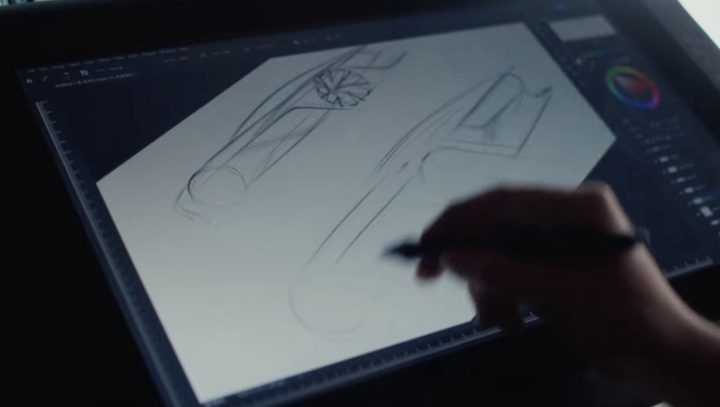 A GM designer works on a new concept.