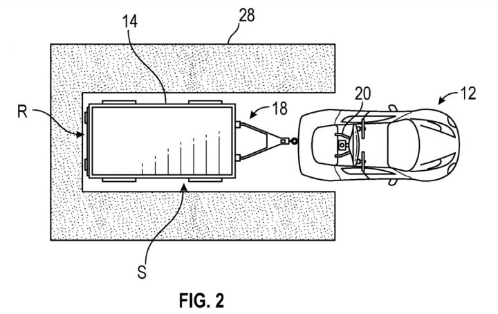 GM patent for a drone-based trailer assist system.