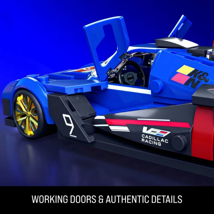 A buildable Cadillac race car.
