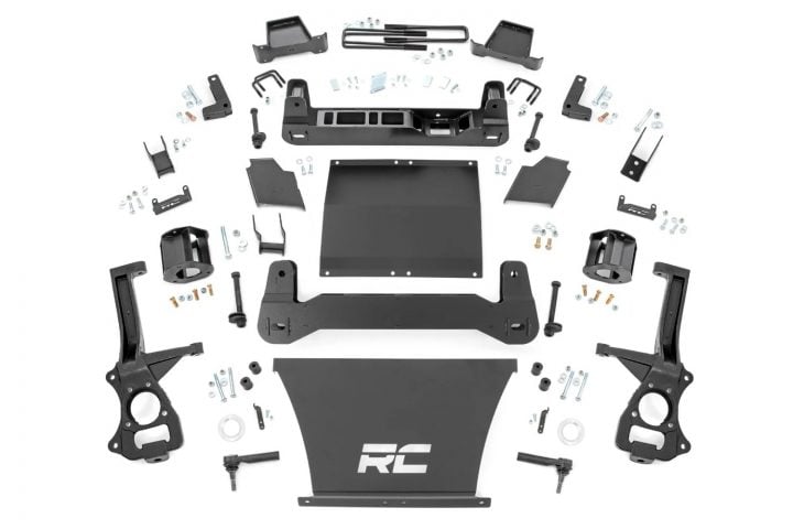 Suspension lift kit for the GMC Sierra AT4X.