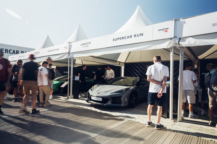 Chevy Corvette E-Ray at Goodwood.