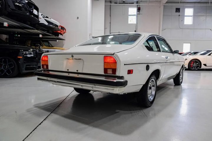 1977 Chevy Vega rear three quarter angle.