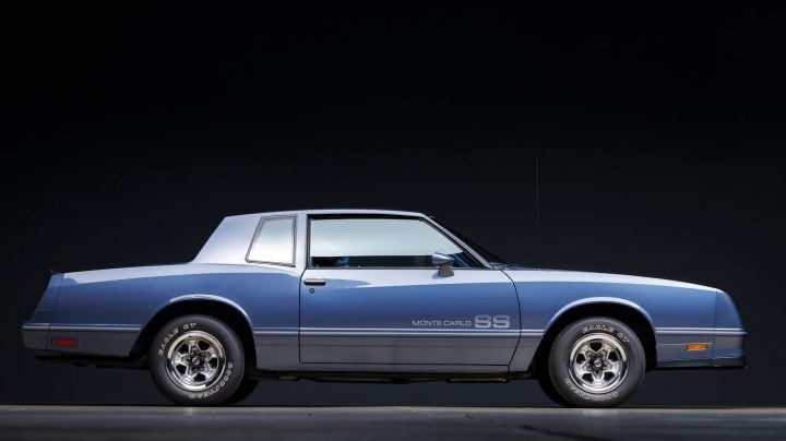1984 Chevy Monte Carlo SS passenger side profile.