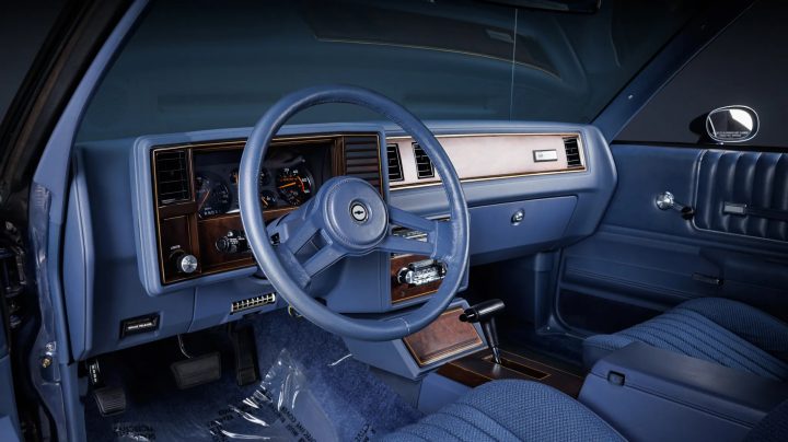 1984 Chevy Monte Carlo SS interior.