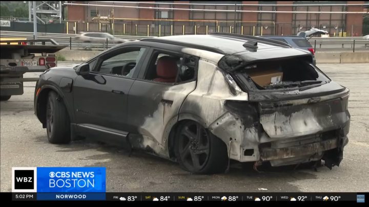 Chevy Equinox RV RS fire aftermath.