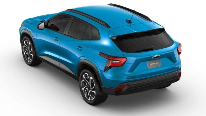 The exterior of the 2026 Chevy Trax crossover.