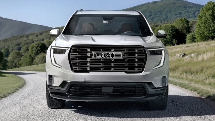 2026 GMC Acadia Denali Ultimate front end.