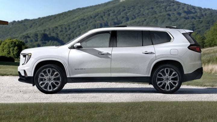 2026 GMC Acadia Denali Ultimate driver side profile.