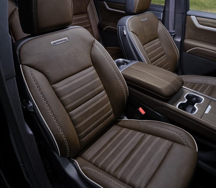 2026 GMC Acadia Denali Ultimate seats.