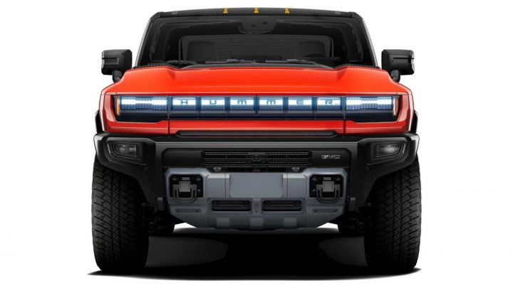 The front end of the 2026 GMC Hummer EV.
