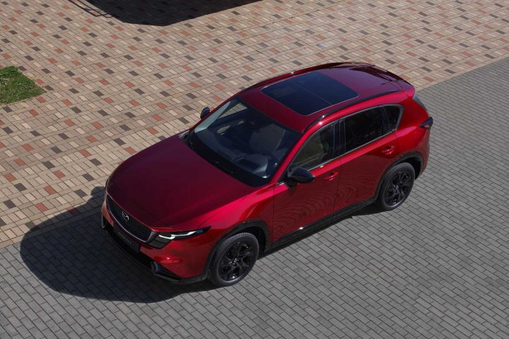 2026 Mazda CX-5 top-down view.