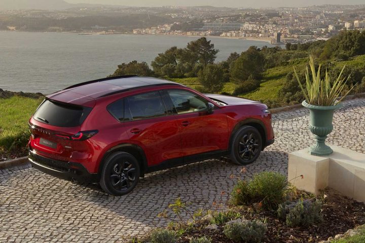 2026 Mazda CX-5 rear three quarter angle.