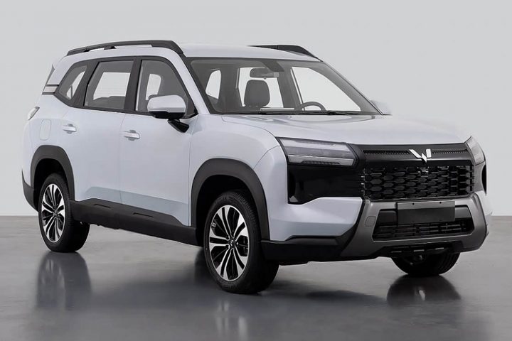 Front three-quarter view of the Wuling Starlight 560, whose images have leaked in China.