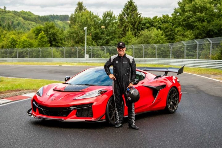 Brian Wallace with a Corvette ZR1.