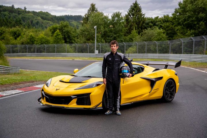 Drew Cattell with a Corvette ZR1X.