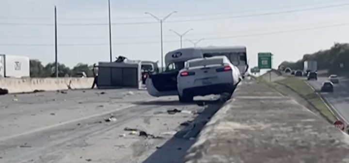 Chevy Camaro involved in a fatal accident.