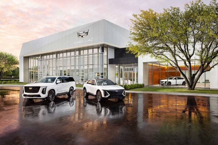 Cadillac dealership.