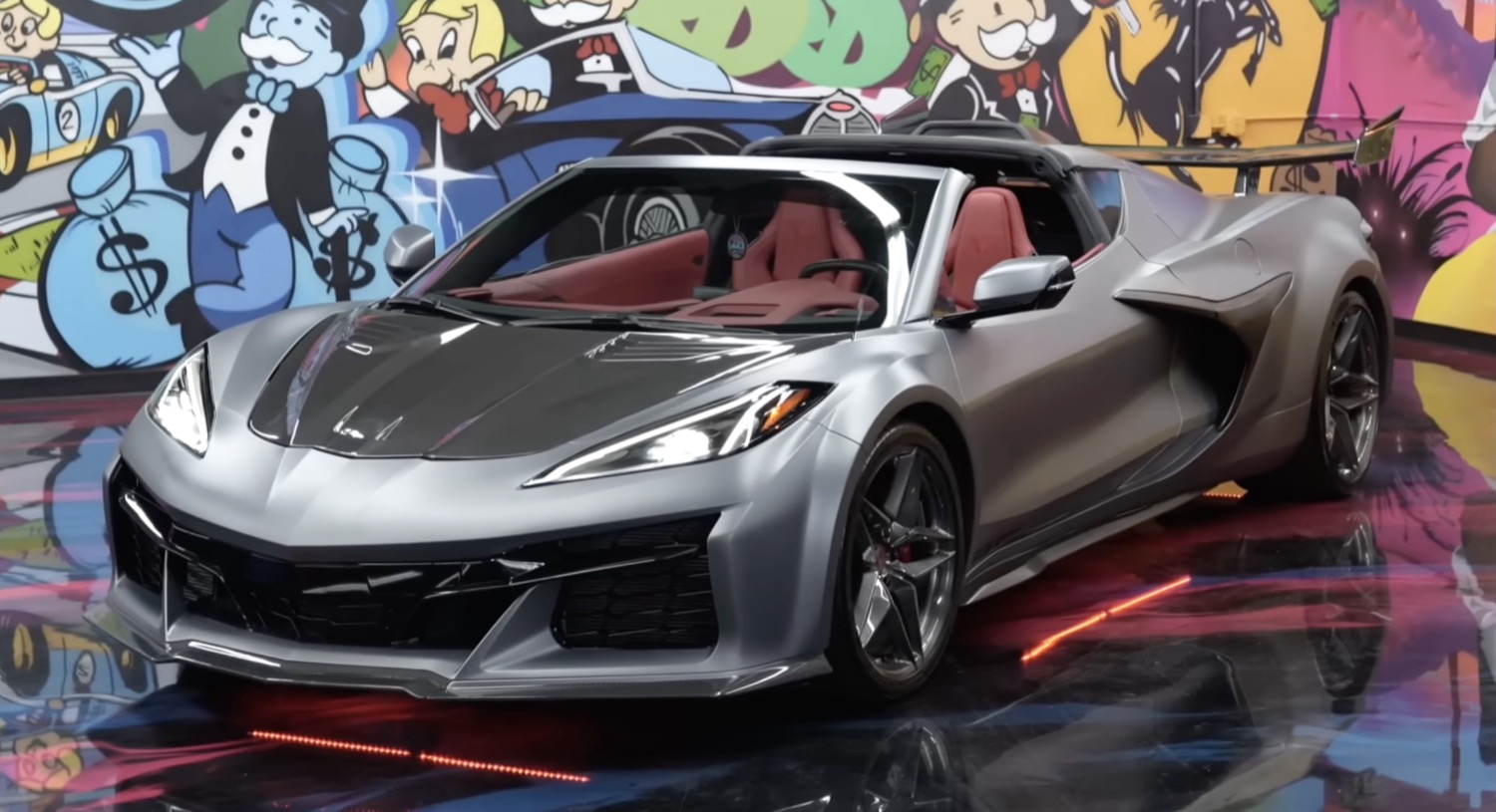 Watch Shaq Take Delivery Of Stretched C8 Corvette Z06: Video Watch Shaq Take Delivery Of Stretched C8 Corvette Z06: Video